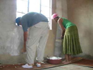 Bob & Dell Pain the Interior Wa;;s of the Nurse's Office