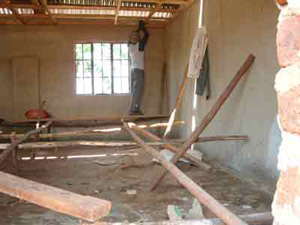 Nurse's Office Gets a Ceiling